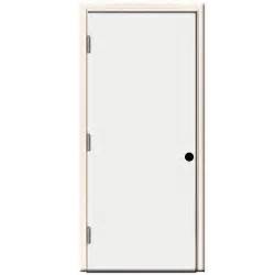 Steves And Sons 30 In X 80 In Premium Flush Primed White Right Hand Outswing Steel Prehung Front