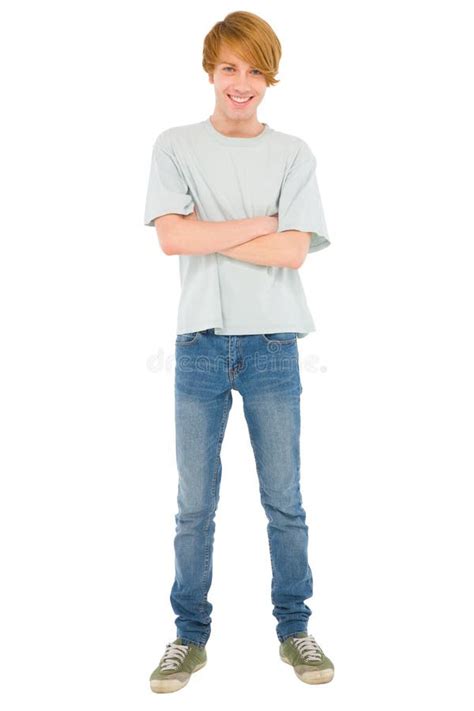 Full Teenage Boy Standing Stock Photo Image Of Portrait 30777518