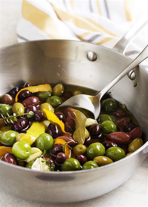 Italian Marinated Olives With Citrus And Herbs Just A Little Bit Of Bacon