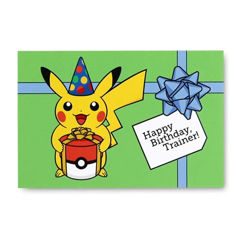 20 Creative Happy Birthday Pikachu Card Di 2020
