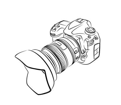 Discover More Than 117 Sketch Of Dslr Camera Best In Eteachers