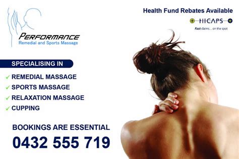 Performance Remedial And Sports Massage In Victoria Point Brisbane