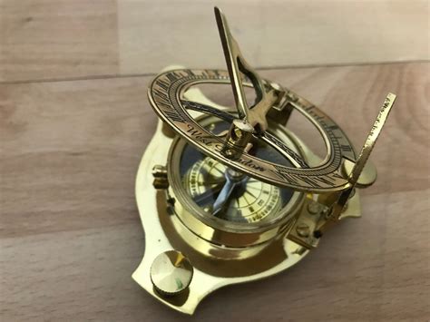 sundial compass vintage brass nautical 4 marine compasses steampunk retro old ebay