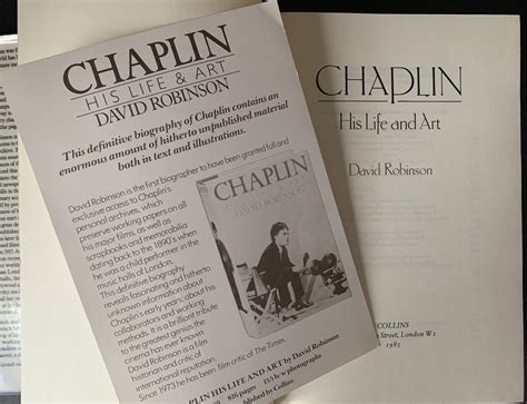 Charlie Chaplin His Life And Art By David Robinson 1985 Uk 1st Edition