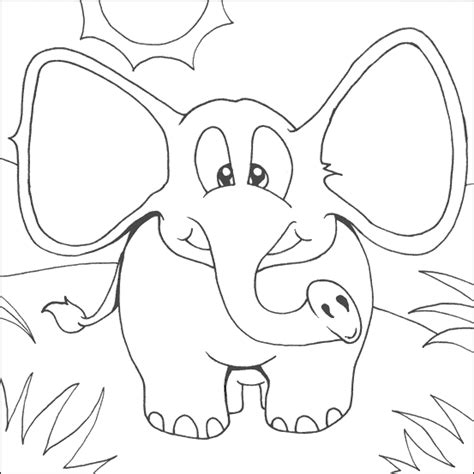 They have large, thin ears. Print & Download - Teaching Kids through Elephant Coloring ...