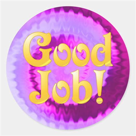 Good Job Stickers Zazzle