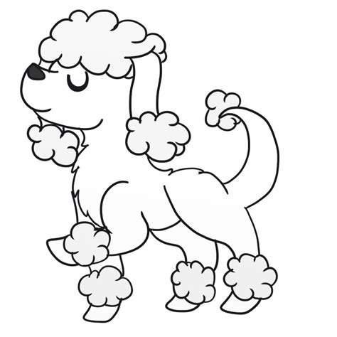 Download this poodle coloring page vector illustration now. Poodle Coloring Pages to download and print for free