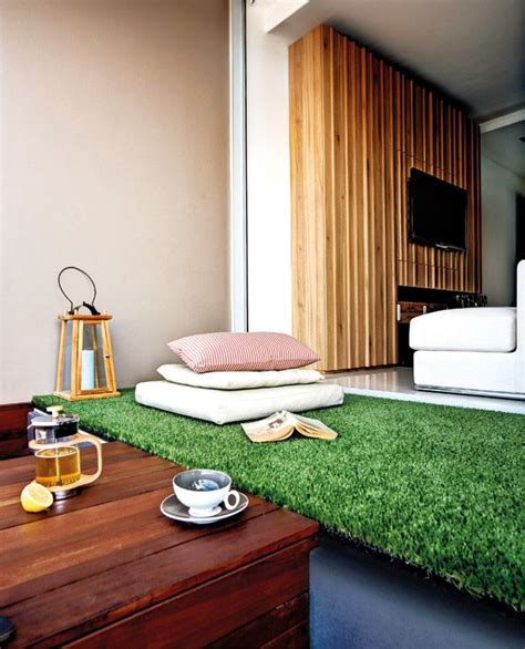 Currently, it is not only artificial grass ideal for balconies but also rooftop terraces. artificial turf in balcony | Balcony design