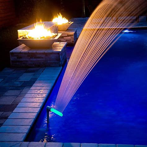 Floating Pool Fountain With Led Lights Shelly Lighting