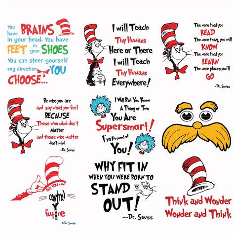 Thing One Thing Two Dr Seuss Quotes Dr Seuss Svg Doctor Humor Im