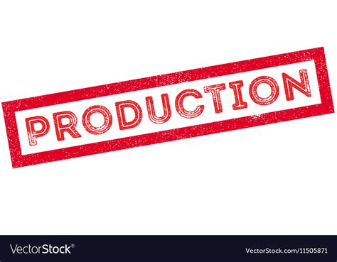 Production Rubber Stamp Royalty Free Vector Image