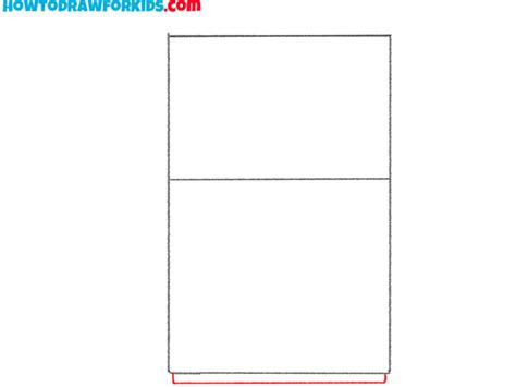 How To Draw A Refrigerator Easy Drawing Tutorial For Kids