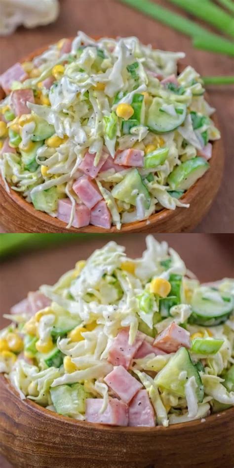 Cabbage And Ham Salad The Country Cook Easy Recipes