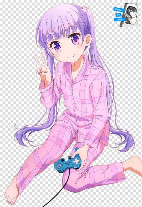 Anime Girl In Pajamas Drawing