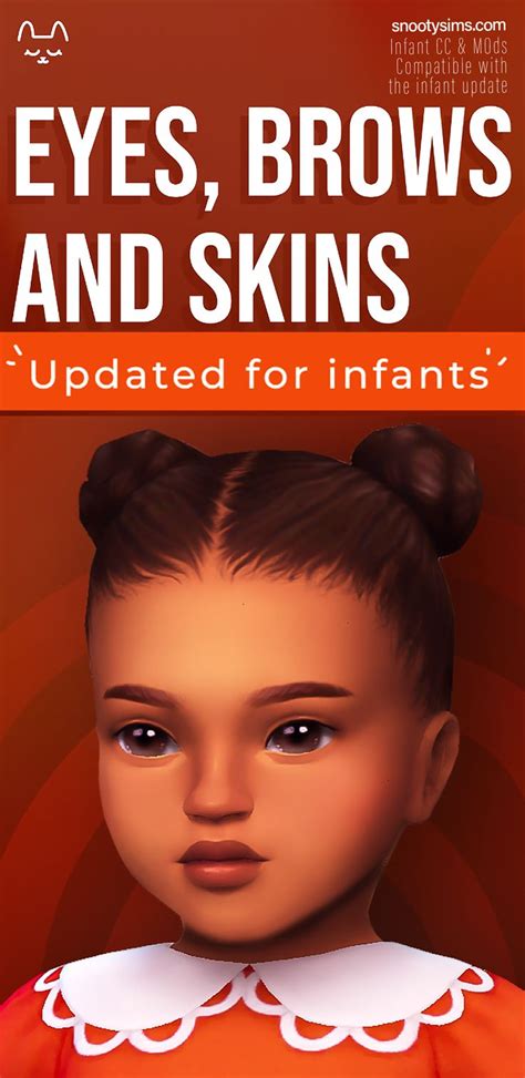 Eyes Brows And Skins Infant Cc By Twistedcat Sims Baby Sims 4 Cc