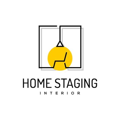 Diseño De Interiores Logo Muebles Casa Vector Vector Premium