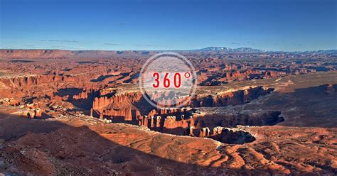 Canyonlands National Park Grand View Point Overlook 3d Panorama