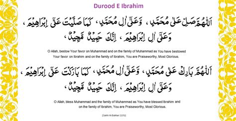 Dua After Durood Ibrahim