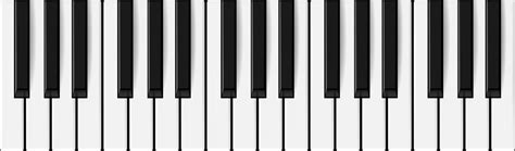Vector Realistic Piano Keys Music Theme Design 12879378 Vector Art At