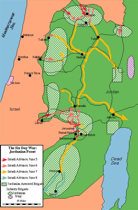 Six Day War Maps The History Of The Arab Israeli Conflict