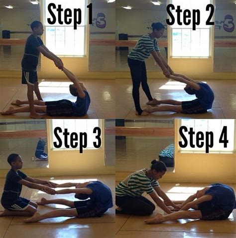 One Way That Helps Back Flexibility Partner Stretches Cheer
