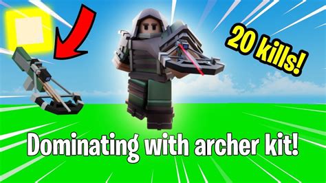 Dominating Bedwars With The Archer Crossbow Roblox Bedwars Youtube