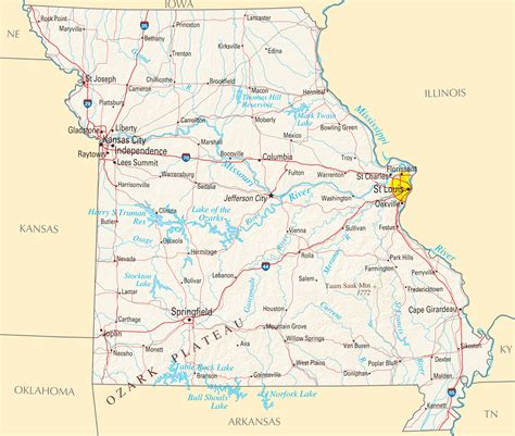 25 Map Of Missouri Rivers Online Map Around The World Images And