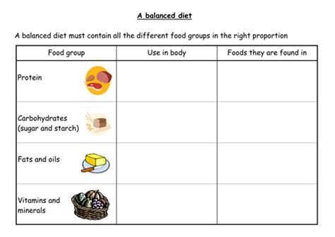 Science worksheets science resources reading worksheets uk health health diet breathe worksheet | education.com. A Balanced Diet | Teaching Resources