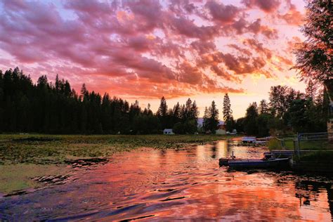 This beautiful late-August sunset on the Twin Lakes Channel in North