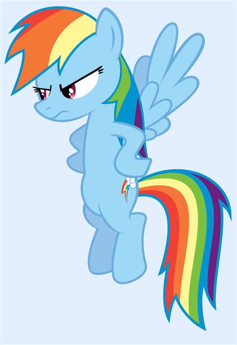 Rainbow Dash Angry Stare By Punchingshark On Deviantart