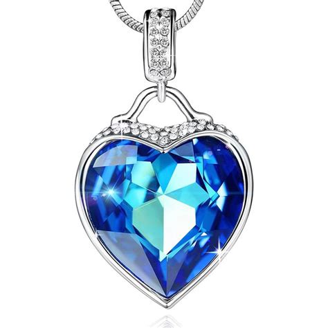 ♥valentines Ts♥ Sylvica Women Jewelry Necklace Love Heart” Heart Pendant Necklace With
