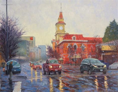 Rainy Day In Victoria Painting By German Jaramillo Mckenzie Fine Art