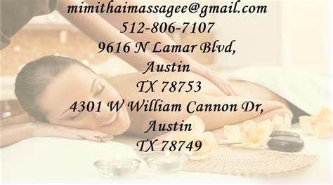 Mimi Thai Massage Austin Tx