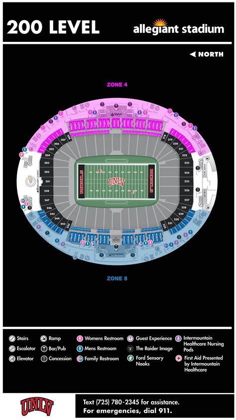 UNLV Stadium Maps | Allegiant Stadium