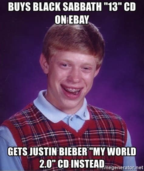 Buys Black Sabbath 13 Cd On Ebay Gets Justin Bieber My World 20