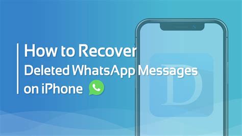 How To Recover Deleted Whatsapp Messages On Iphone 1514 Youtube