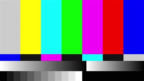 4k 4096x2304 Static Tv Color Bar Test Pattern Stock Footage Video