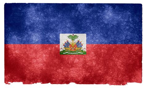 Haitian Flag Background Haiti Haitian Flag Waving Isolated On White