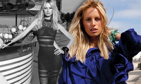 karolina kurkova flaunts her curves in a see through crochet dress and tiny hot pants for sultry