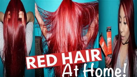 I have pretty black hair, and i want to dip dye my hair crimson but i don't want to use bleach. How To Dye Hair Red WITHOUT Using Bleach | Loreal HiColor ...