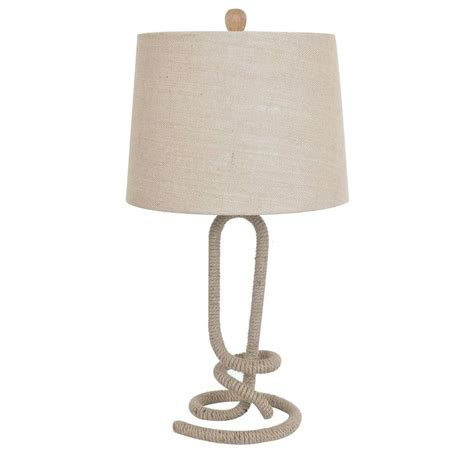 Twisted Rope 29 Inch Table Lamp Jute