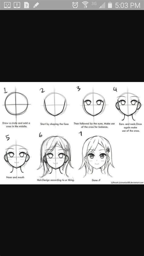 How To Draw A Manga Head Drawings