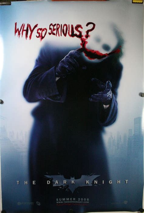 Dark Knight Original Joker Why So Serious Ds Teaser Authentication