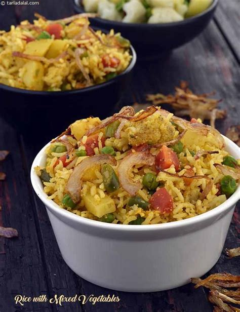 Rice With Mixed Vegetables Savoury Spicy Rice With Vegetables Recipe