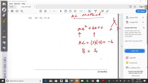 Cxc Maths May 2018 Past Paper Question 2 Youtube