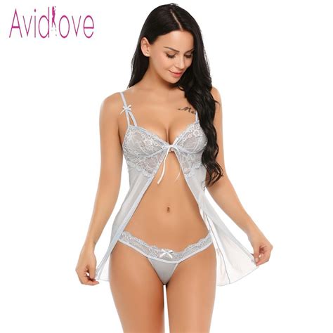 Lingerie Transparent Avidlove Lingerie De Renda Transparente Sexy