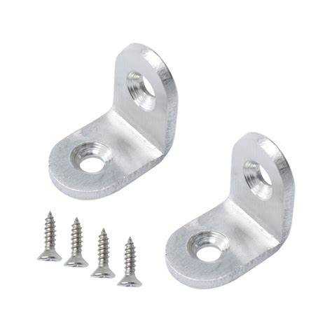 Uxcell 20x20mm 304 Stainless Steel L Shaped Angle Brackets With Screws