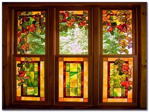 Fake Stained Glass Kits For Windows Stained Glass Kits Stained Glass Flowers Glass Windows Diy