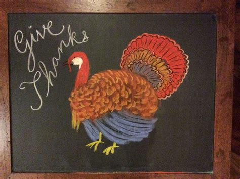 thanksgiving chalk art