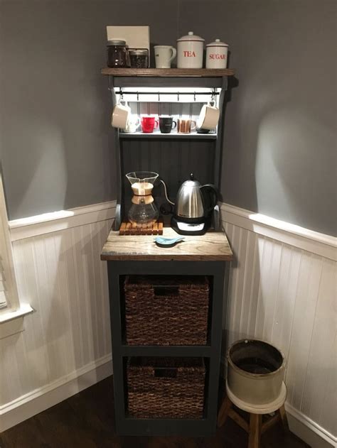 Eddie 1 Lighted Coffee Bar FREE SHIPPING | Etsy // Glorious mini corner
